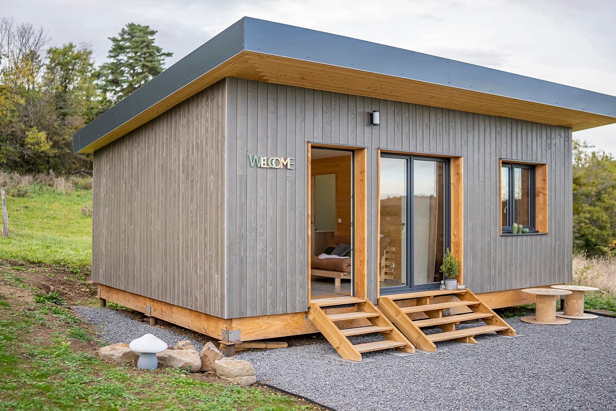 Habitation loisir 40 m² ossature bois GRANDEYROLLE Auvergne Habitation loisir 40 m2ossature bois GRANDEYROLLE Auvergne